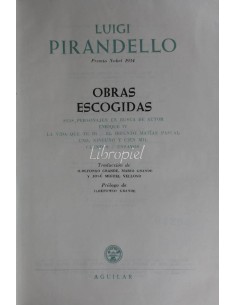 Obras escogidas - Luigi Pirandello, T.I