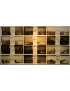 Vistas estereoscópicas en cristal de 10,7x4,5, 12ud., Le Tréport (France), 1899